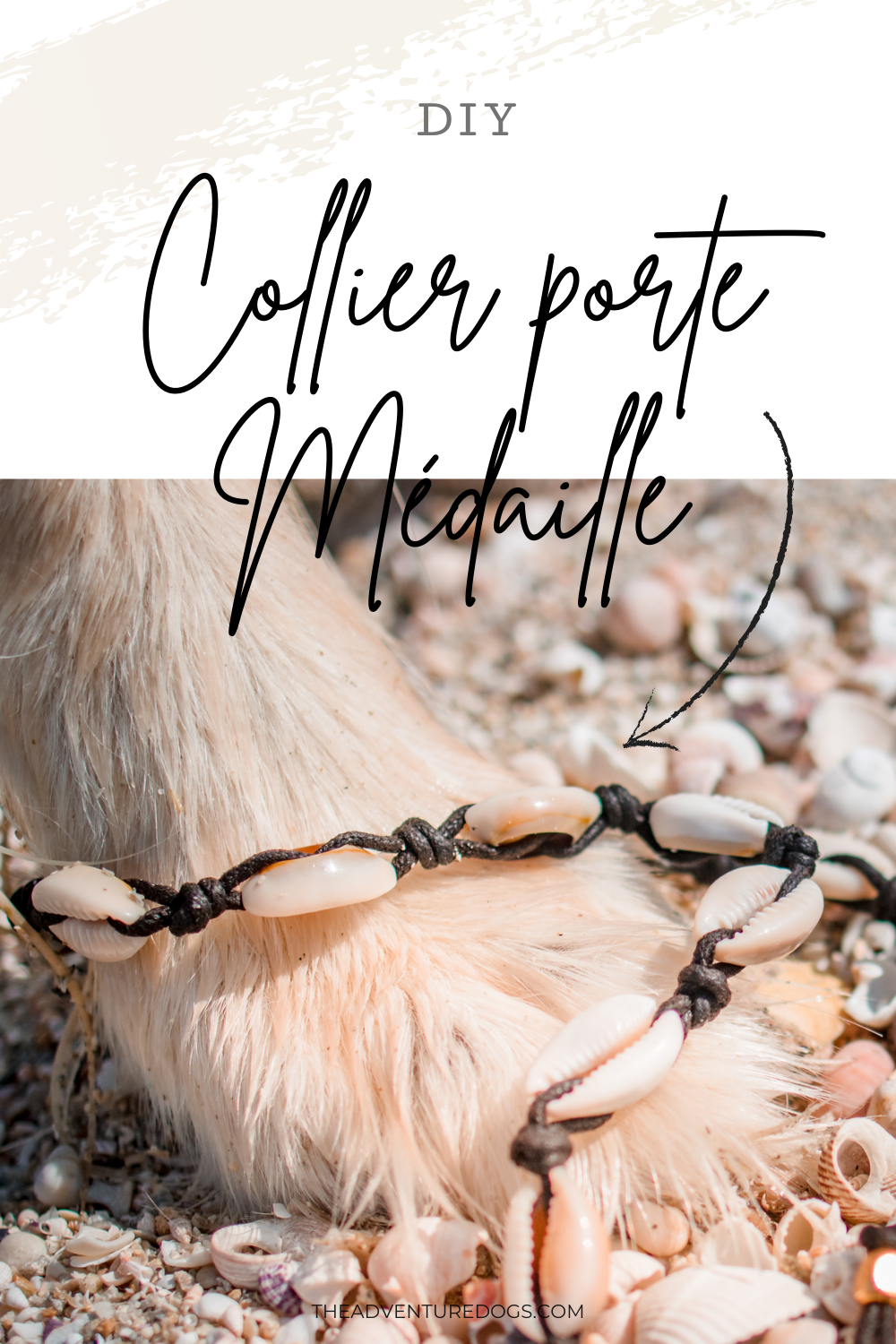 DIY collier porte médaille pour chien