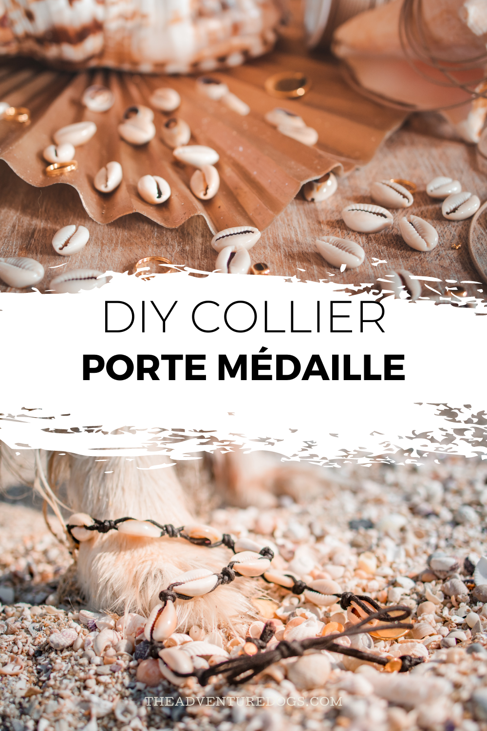 DIY collier porte médaille pour chien