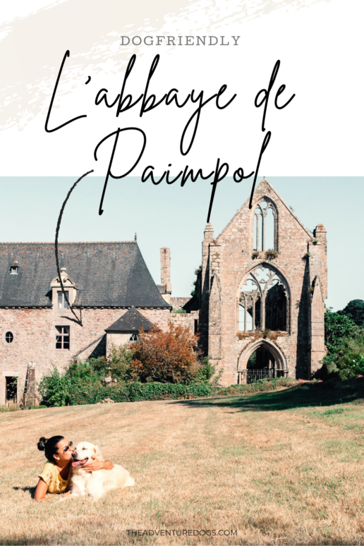L'Abbye de Paimpol avec son chien